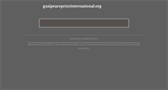 Desktop Screenshot of gusipeaceprizeinternational.org